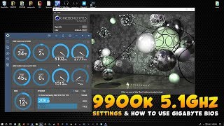 THE GIGABYTE BIOS Overview [] How To Overclock i9 9900k 5.1Ghz Settings (EASY) OC Guide / Tutorial