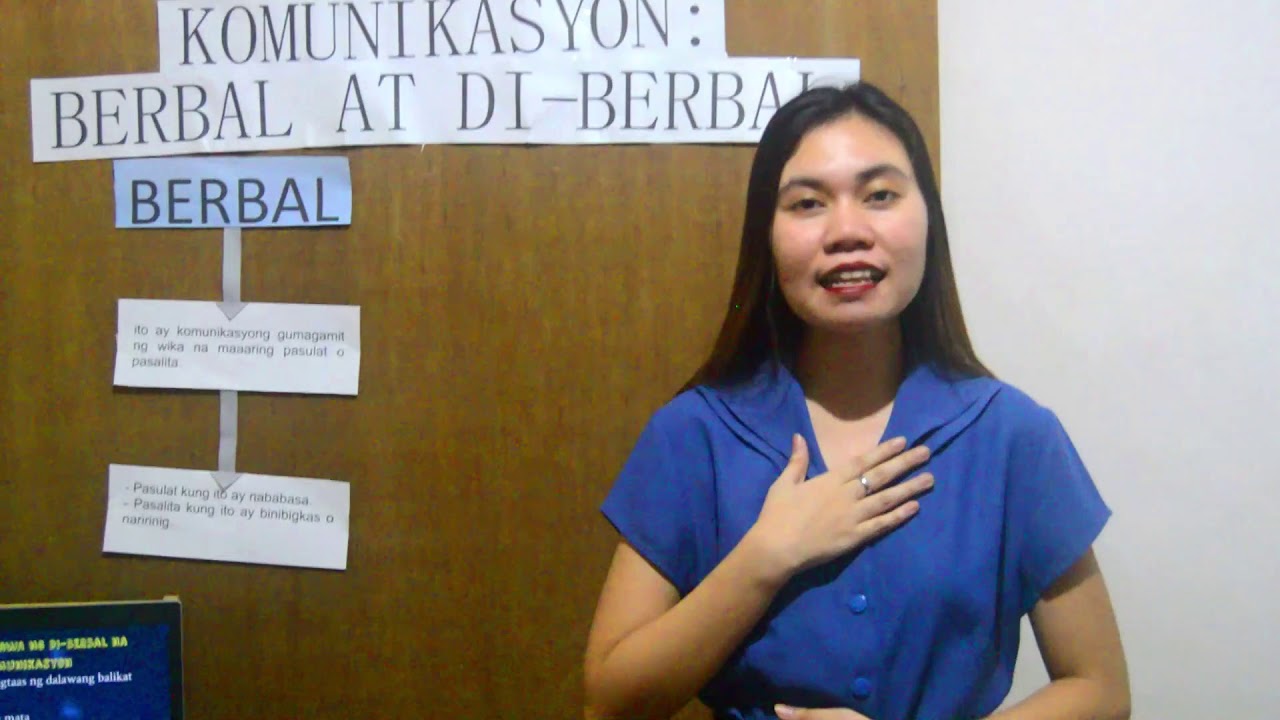 KOMUNIKASYON: Berbal at Di Berbal.