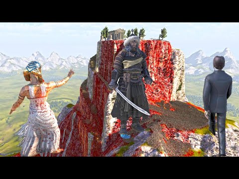 THE LARGEST BATTLE JOHN WICK & CLEOPATRA AGAINST 2 MILLION MONGOL ARMY | UEBS 2