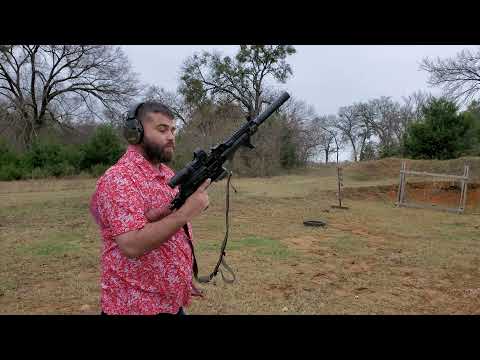 PSA AKV Bumpfire Rugged Obsidian 9 50 / 35 rounds suppressed "the ham"