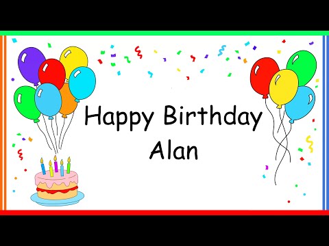 Happy Birthday, Alan! | Greeting Card with Song & Blessings
