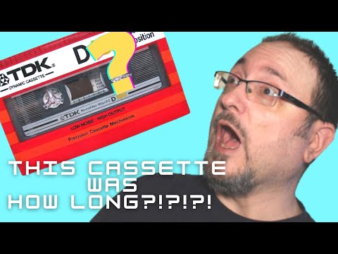 This Blank Cassette Is HOW Long??? : A Crazy Long Blank Tape From TDK : Vintage Cassette Review