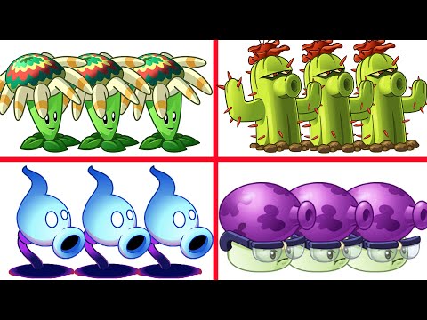 PvZ 2 4 Super Team Plants Vs Team Zombies Part 87 - Team So OP !!!