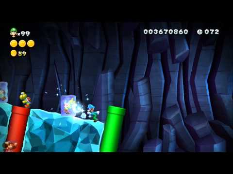 New Super Luigi U - 1-2. TRICK - Secret Exit w/h Squirrel Trick