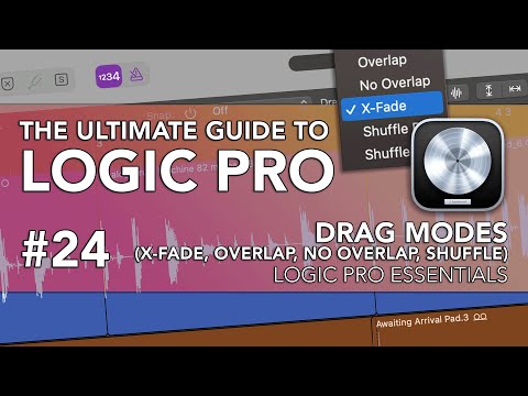 Logic Pro #24 - Drag Modes (X-Fade, Overlap/No Overlap Regions, Shuffle Editing)