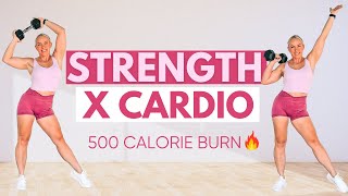 60 Minute Workout with Weights | STRENGTH X CARDIO