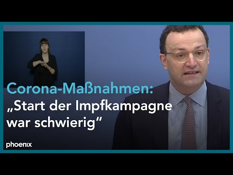 Corona: Pressekonferenz mit Bundesgesundheitsminister Spahn und RKI-Chef Wieler am 29.01.21