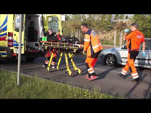 Wypadek motocyklisty na słupskim ringu koło kościoła Kolbego - 26.04.2019