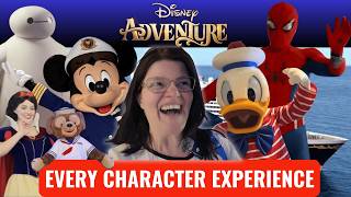 EVERY Single Cruise CHARACTER EXPERIENCE on the DISNEY ADVENTURE! WHY NOBODY TELLS YOU THIS?