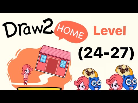 Lost Dog Puzzle: Draw to home level 24 25 26 27 walkthrough - YouTube