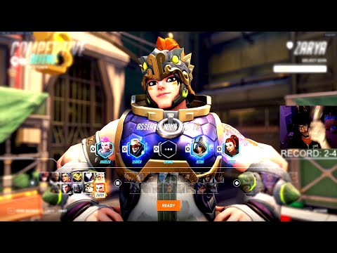 HARBLEU ZARYA AND HAMMOND GAMEPLAY ON MIDTOWN - OVERWATCH 2 SEASON 5 TOP 500