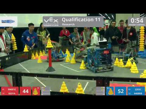 2018 VRC Res Q11 - 99691E 8331A vs 2263C 64000B - 104 to 73