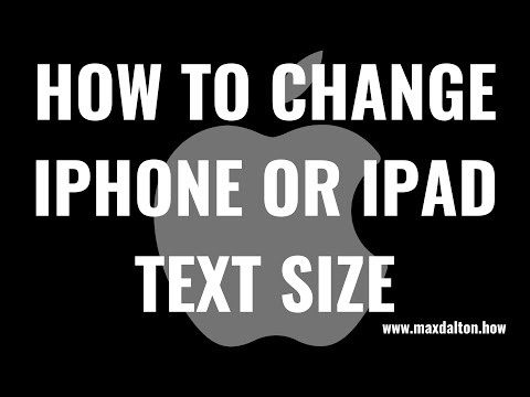 How to Change iPhone or iPad Font Size