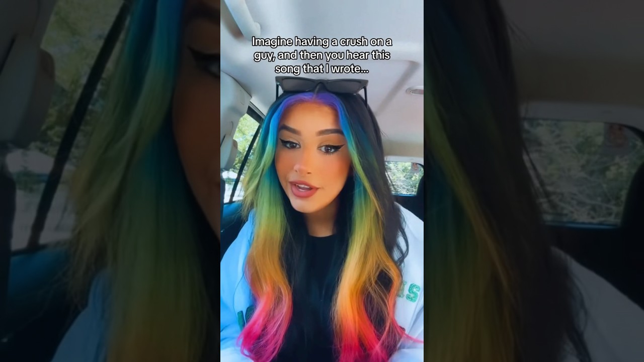 Imagine having a crush on a guy and then you hear this song I wrote..