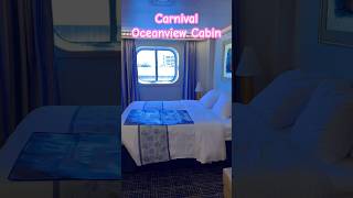 Inside my Oceanview cabin on Carnival Conquest! #cruiseship #cruise