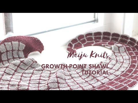 Growth Point Shawl tutorial (techniques used in the pattern)