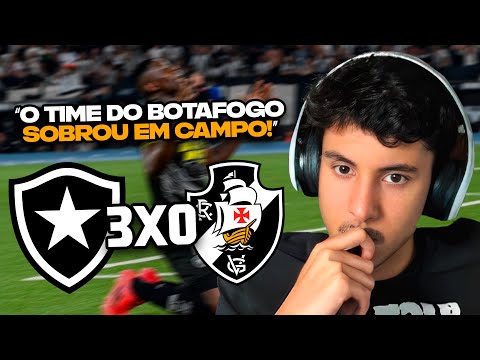 RENATO REAGE: BOTAFOGO 3 X 0 VASCO | MELHORES MOMENTOS | 32ª RODADA BRASILEIRÃO 2024 | ge.globo
