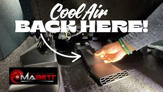 Ford Maverick Rear Vent Fix! Under Seat Deflectors by Mabett