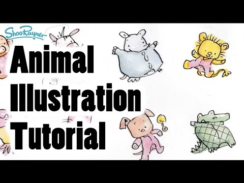 How to draw Baby Animals - book illustration tutorial