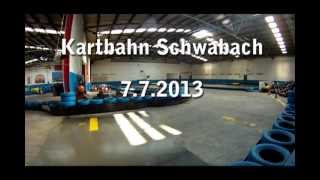 preview picture of video 'Kartbahn Schwabach 7.7.2013'