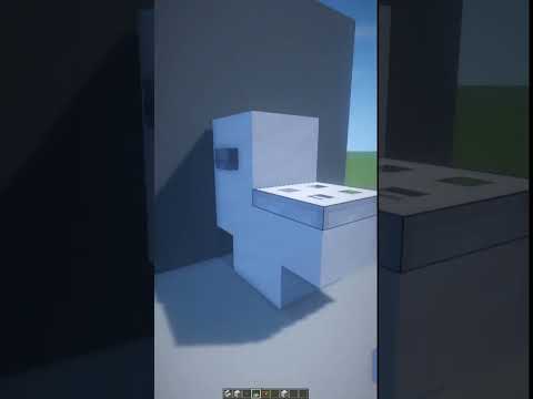 Minecraft: Realistic Toilet Tutorial #shorts