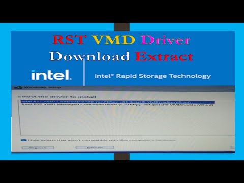 Intel RST VMD Driver Download and Extract File