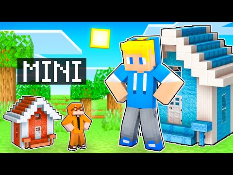 Gigante vs Minuscolo Minecraft House Battle!