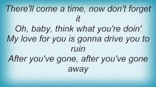 Rufus Wainwright - After You&#39;ve Gone Lyrics