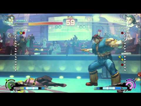 sushiya893 [T.Hawk] vs tiaflatte [Rose] SSF4 Japanese Online Ranked Matches - TRUE-HD