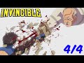 Invincible Vs Conquest Full Fight 4 4 Final Fight Invincible Season 3 Episode 8
