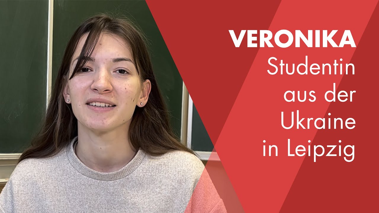 Veroknika, a student from Ukraine in Leipzig