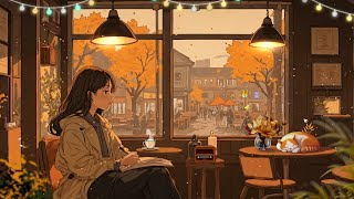 Cozy Autumn Lofi Café Music 🍂 Warm Coffee Shop Ambience to Study, Work & Relax | Calm Fall Beats