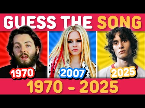 GUESS THE SONG FROM 1970 - 2025 🎤 📅 One Song per Year | Music Quiz