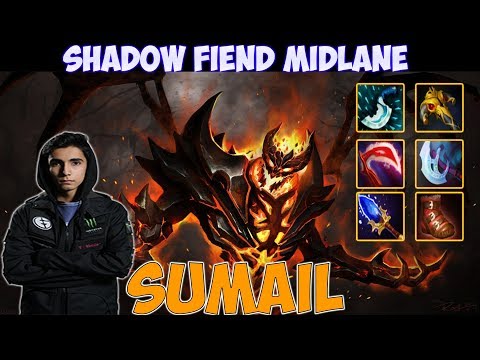 SumaiL - Shadow Fiend Midlane Gameplay  | Top Rank Pro Gameplay - Dota 2