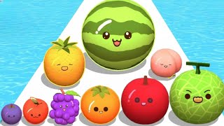 WATERMELON RUN 3D – ASMR Gameplay 🍉 Fruits Evolution Run | Level Up Merge Suika Balls 2048