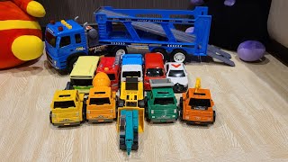 働く車のおもちゃをカーキャリアから走らせてみた❗I tried running a working car toy from a car carrier