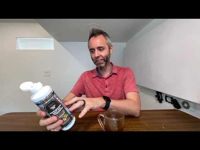 Best Mushroom Coffee Creamer with MCT Oil Review - close-up view