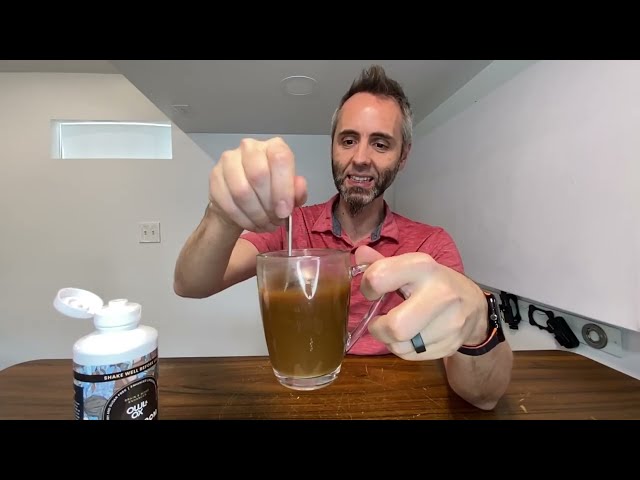 Best Mushroom Coffee Creamer with MCT Oil Review - product in use