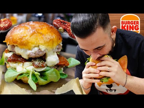 🍔 KING'S ITALIAN, Hamburger with Provola and Pecorino! BEASTLY 🍔