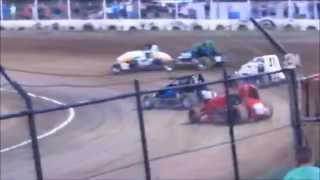 Creek County Speedway Non-Wing Champ Sprints Heat #2 9/20/14