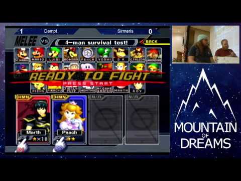 Mountain of Dreams - Dempt (Marth) vs. Sirmeris (Peach, Sheik) - Winners Quarters - Melee