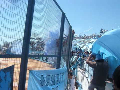 "Salida del dragon vs monjas" Barra: Furia Celeste &bull; Club: Deportes Iquique