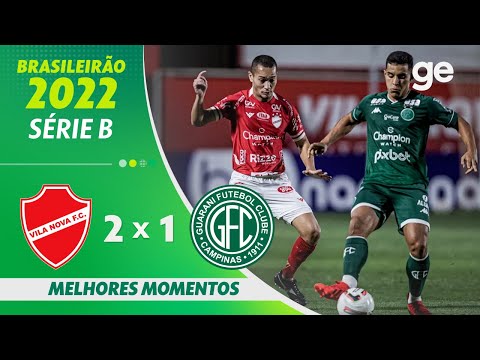 Gols e lances de Vila Nova-GO x Guarani