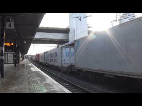 86607 + 86614 Freightliner 4M54 Tilbury to Crewe passing Bletchley 24 11 2014