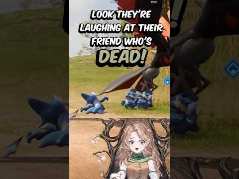 Wait...they aren't laughing...they're EATING HIM!! #palworld #vtuber #shorts #gaming