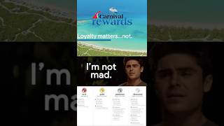 Pretty much sums up our feelinngs on Carnival Cruise Lines new Rewards Program. How about you?!