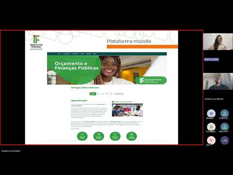 Webconferência 1 - Aula Orçamento e Finanças Públicas - Especialização em Gestão Pública