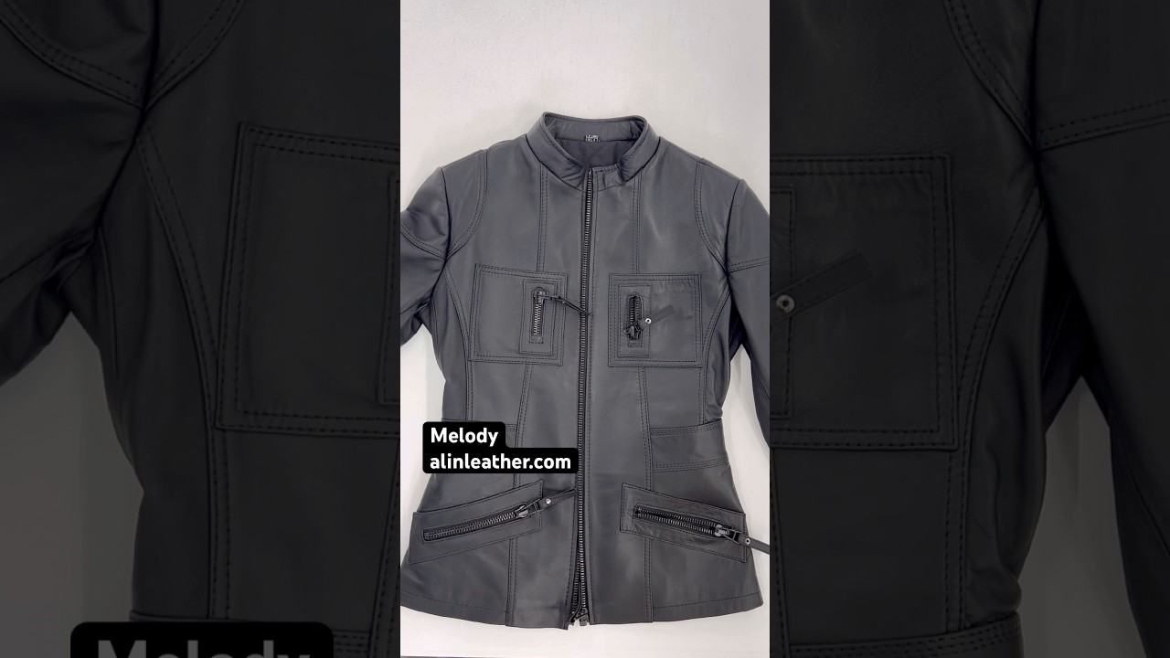 #Leather #Jacket Melody Slim Fit Women’s Real Leather Jacket | ALiN #leatherjacket #fashion