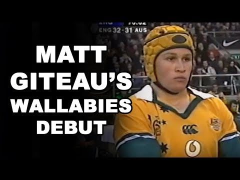 Matt Giteau's Wallabies Debut
