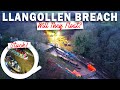 HUGE UPDATE AT THE LLANGOLLEN CANAL BREACH AS THEY ATTEMPT TO REFLOAT Ganymede Sefton Jan 16th